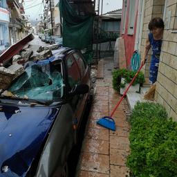 Zeldzame storm veroorzaakt grote overlast op enkele Griekse eilanden