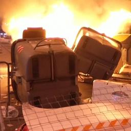 Video | Catalanen steken vuilnisbakken in brand bij onafhankelijkheidsprotest