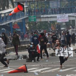 Honderden betogers in Indonesië opgepakt bij protest tegen arbeidswet