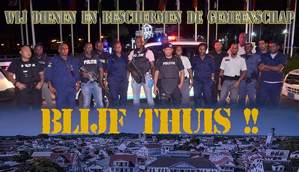 Politie gaat in Suriname weer streng controleren tijdens avondklok