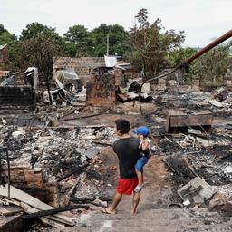 Bijna honderd huizen verwoest door grote brand in hoofdstad Paraguay