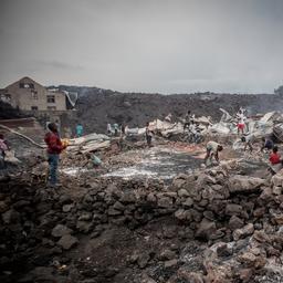 Dodental vulkaanuitbarsting Congo naar 32, ook waterreservoir beschadigd