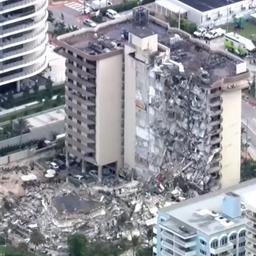 Video | Luchtbeelden tonen reddingsactie in Miami na instorten gebouw