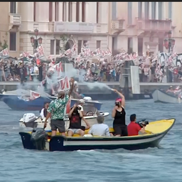 Video | Protest in Venetië bij eerste cruise sinds corona-uitbraak