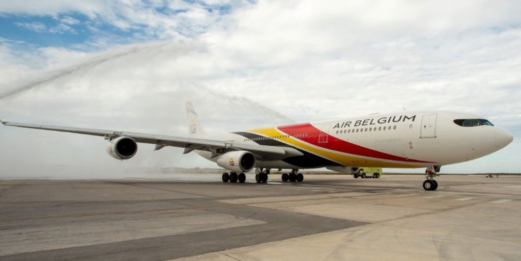 Eerste vlucht Air Belgium naar Curaçao