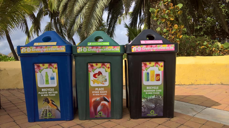 Nieuw design recycling stations Green Force