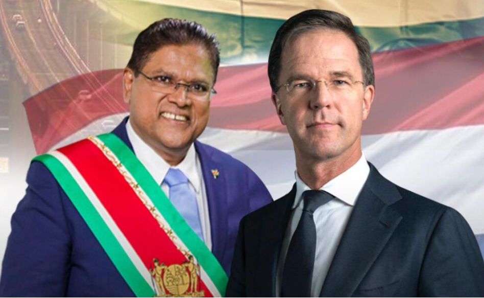 Surinaamse president Santokhi brengt bezoek aan demissionaire premier Rutte