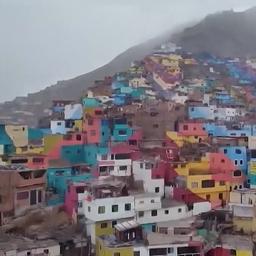 Video | Peruanen verven woningen in kleurenpatroon voor beter imago