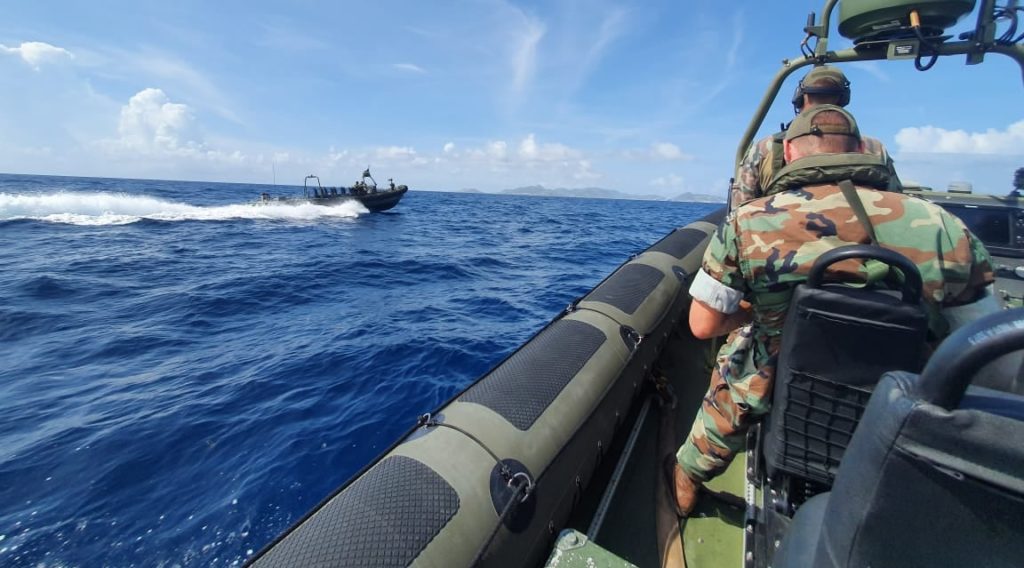 Boottroepen Defensie oefenen op Curaçao