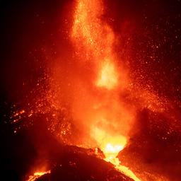 Video | Actieve vulkaan op La Palma schiet lava hoog de lucht in