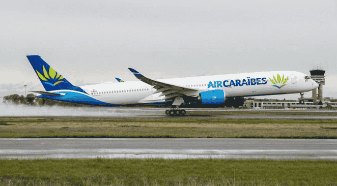 Linkermotor vliegtuig valt uit tijdens vlucht Air Caraïbes