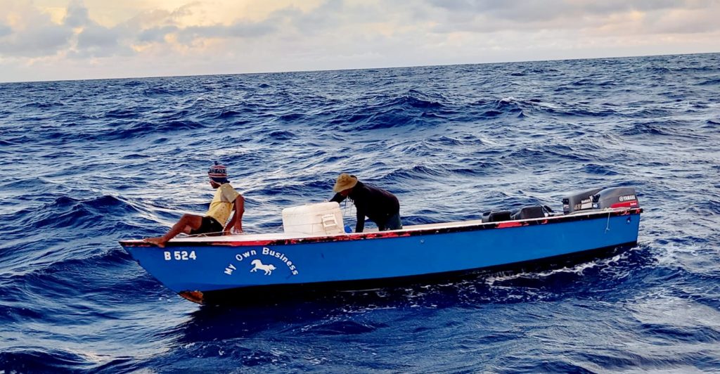 Bonairiaanse vissers met motorpech terecht