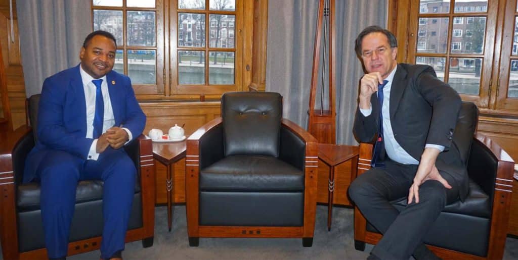 Gevolmachtigde minister Manuel op bezoek bij premier Rutte