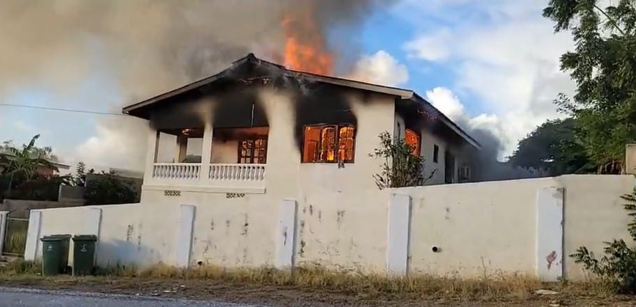 Huis verwoest door brand