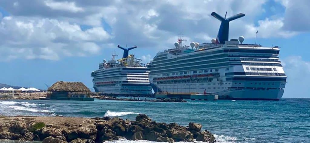 Vier cruiseschepen bezoeken Curaçao op één dag