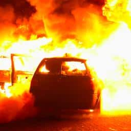 Video | Brandende sloopauto’s en vuurwerk: opnieuw onrust in Veen
