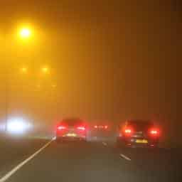 Code geel vanwege dichte mist in bijna het hele land