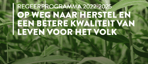 Regeerprogramma 2022-2025 officieel aangeboden