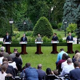 Duitsland, Frankrijk, Italië en Roemenië juichen EU-lidmaatschap Oekraïne toe