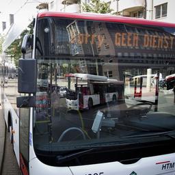 Geen bussen en trams rond Den Haag door staking bij regionale vervoerder HTM