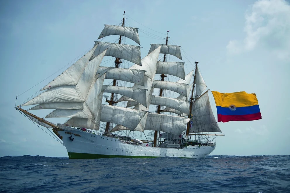 Colombiaans opleidingsschip op Curaçao 