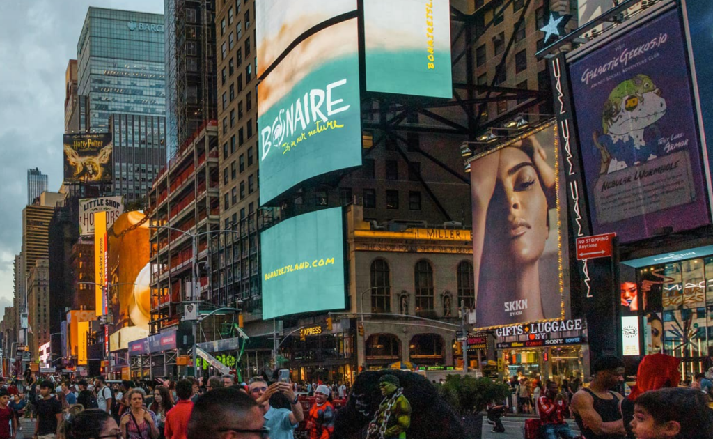 Nieuwe toerismecampagne Bonaire te zien op Time Square