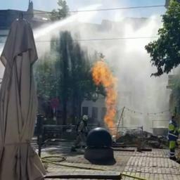 Video | Grote steekvlam bij gaslek in Antwerpen