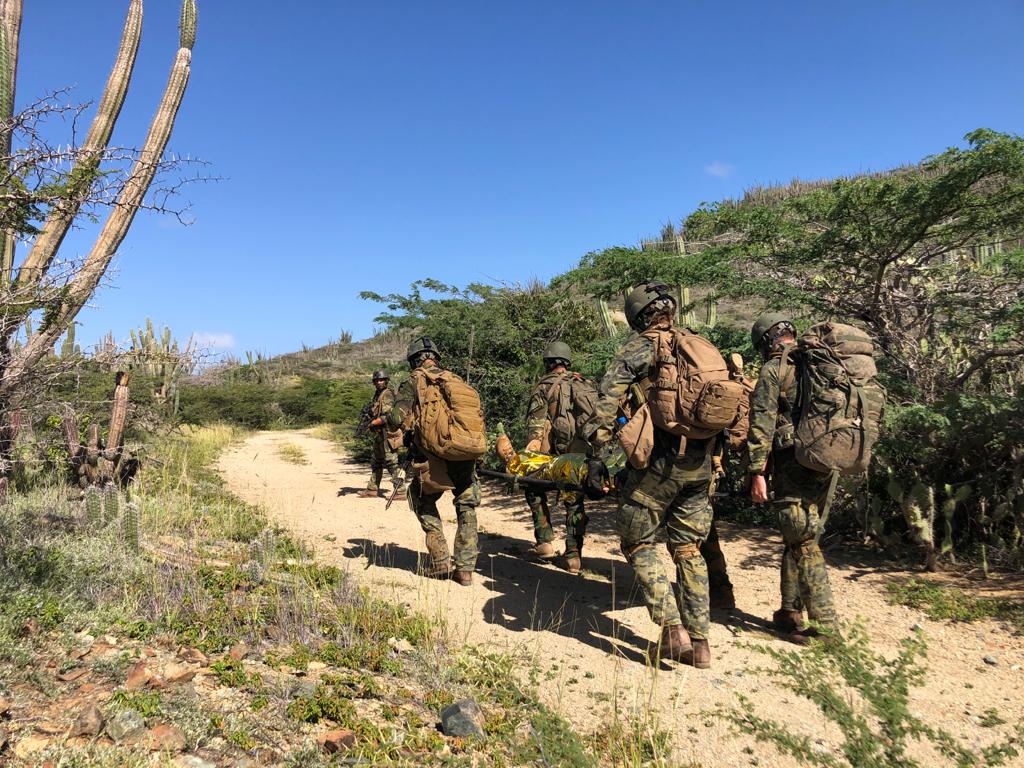 Compagnie in de West oefent samen met Caribische militairen op Aruba