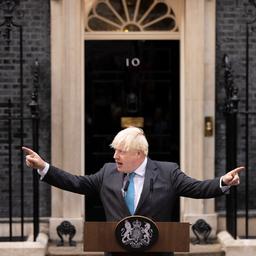 Boris Johnson houdt in Downing Street laatste toespraak als Britse premier