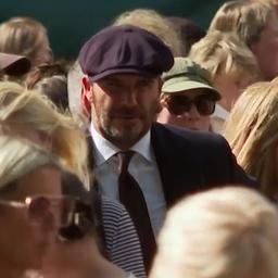 Video | David Beckham staat uren in de rij voor afscheid koningin Elizabeth