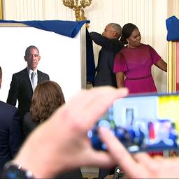 Video | Obama’s keren terug in Witte Huis voor onthulling portretten