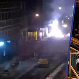 Video | Omwonende filmt explosie tijdens plofkraak in Amsterdam