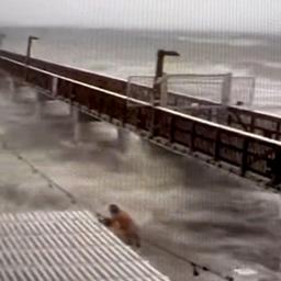 Video | Zwemmers duiken in zee terwijl orkaan Ian Florida nadert