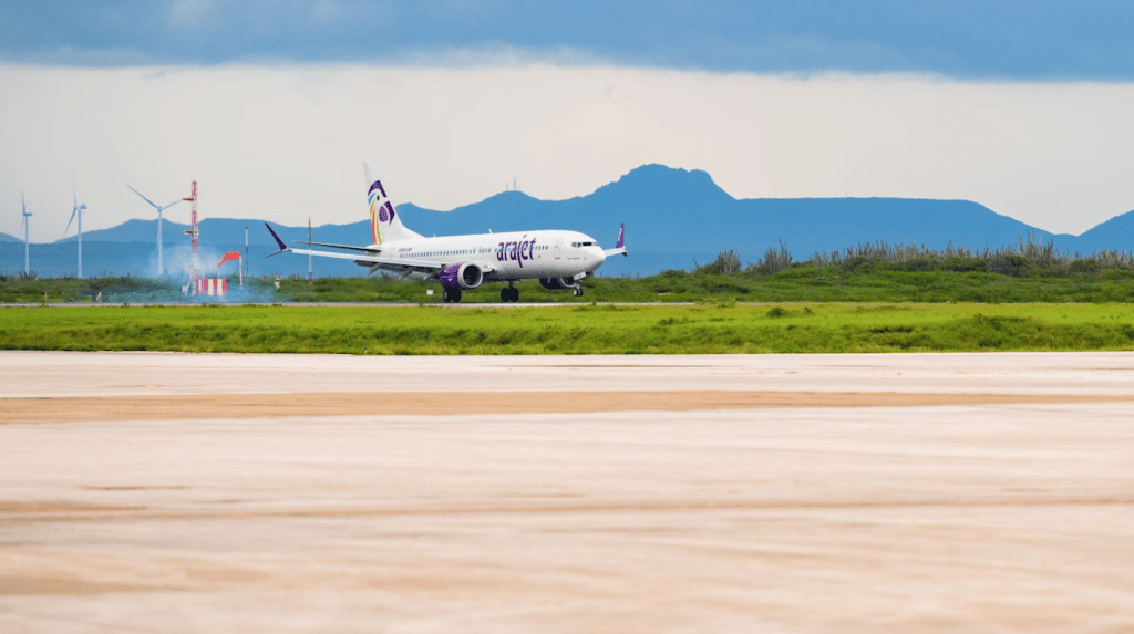 Nieuwe luchtvaartmaatschappij Arajet voor het eerst op Curaçao