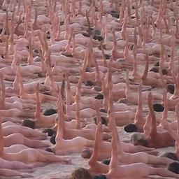Video | Australiërs poseren naakt op strand voor strijd tegen huidkanker