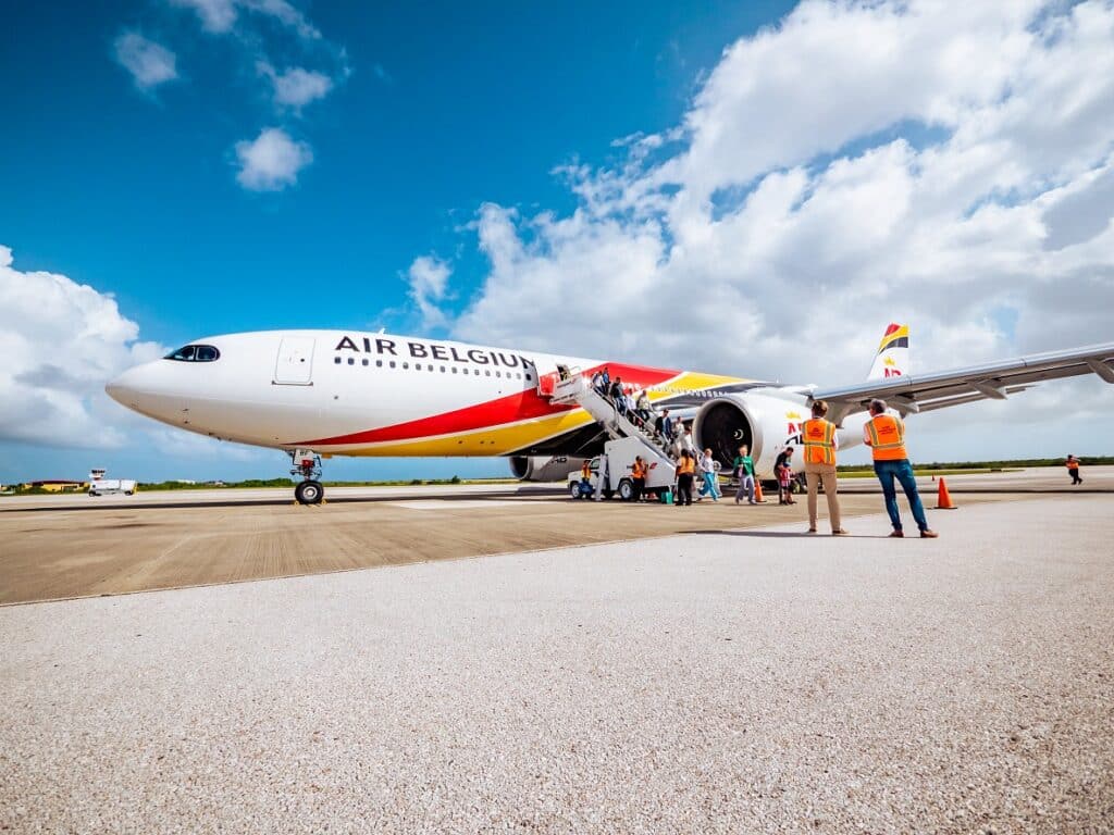 Bonaire verwelkomt Air Belgium vluchten