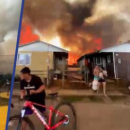 Video | Chilenen ontvluchten brandende huizen tijdens hittegolf
