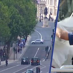 Video | Auto rijdt met lage snelheid tegen hek bij Downing Street