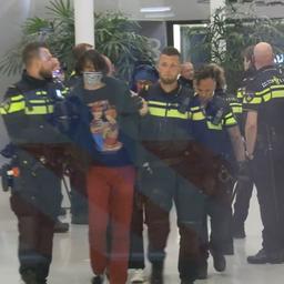 Video | Politie ontruimt Amsterdamse universiteitscampus bij protest