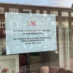Utrechtse beautysalon tijdelijk dicht na vondst explosief voor de deur