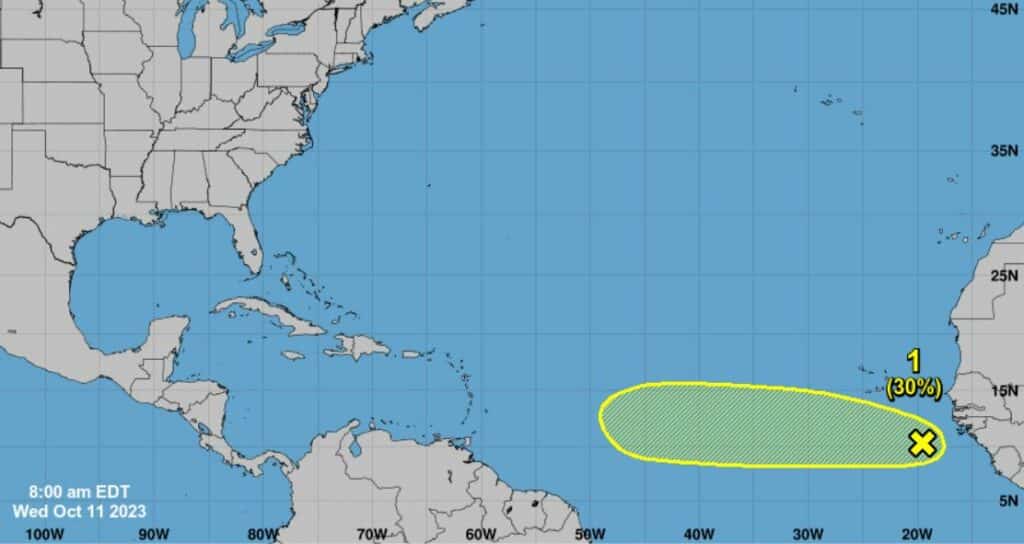Tropical wave beweegt zich richting Caribisch gebied