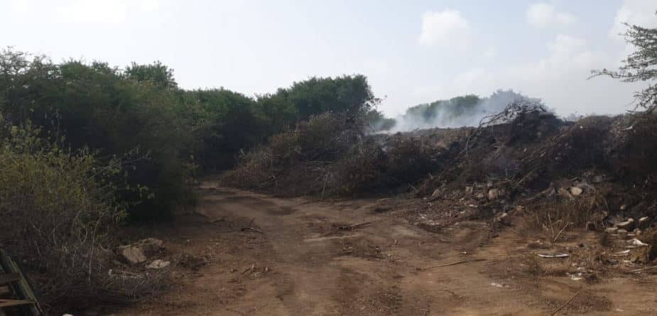 Rook door brand bij Dam Pretu blijft aanhouden