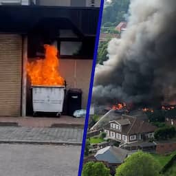 Video | Klein vuurtje in container verandert in vlammenzee in België